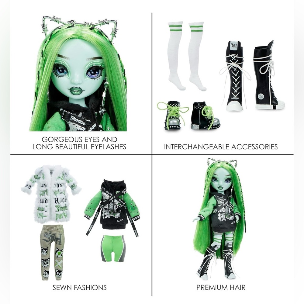 Nwt Rainbow High Vision Doll 2022 MGA  shadow  high Harley Limestone - Picture 16 of 16